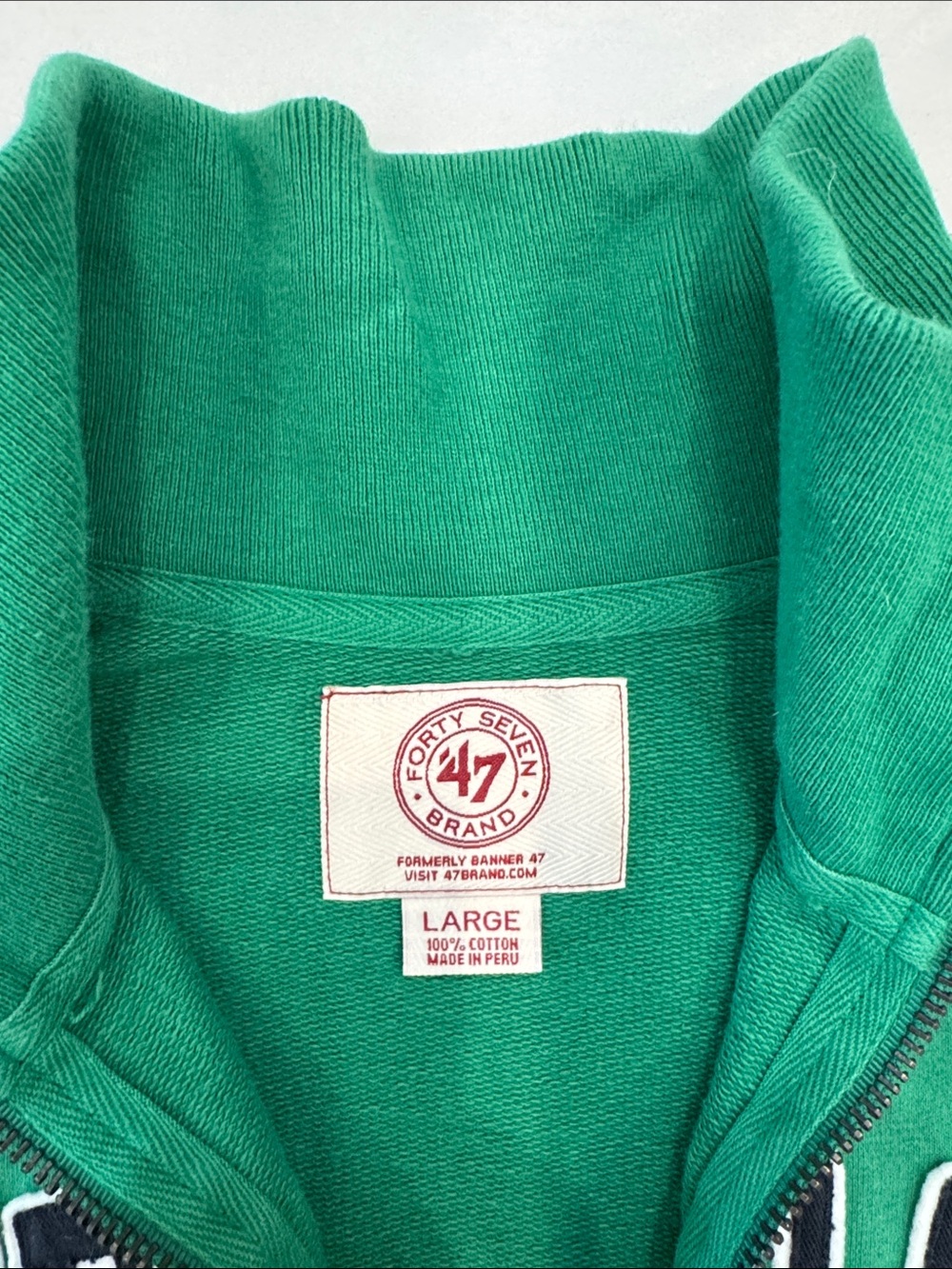 47 Brand NOTRE DAME 1/4 Zip-Front Pullover - Picture 2 of 5